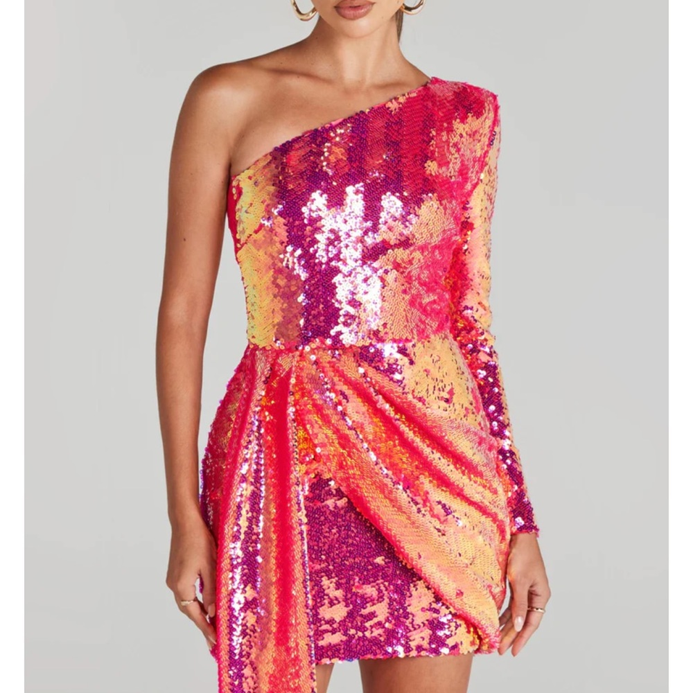 Super sale 💖💖💖 Celina Dress Nadine Merabi S/M Sequin Mini Coacktail Party